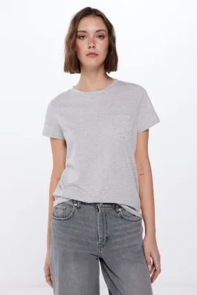 Camiseta Bolsillo Perlas