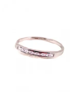 PULSERA RIGIDA MEDIA CAÑA DE RODIO CON CIRCONITAS