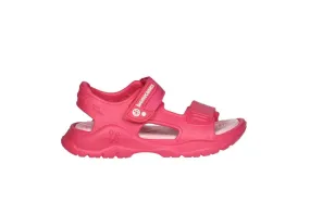 Sandalia Playa Goma Fucsia Velcro Planta Rosa