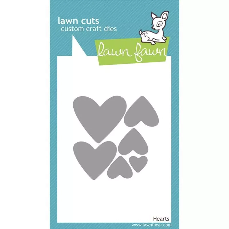 Troquel Lawn Corazones compatible con Sizzix